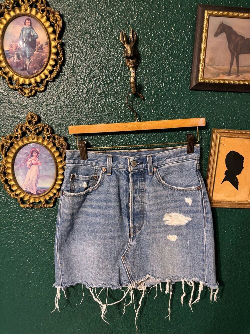 Levi’s Blue Denim Skirt Sz 26 Mini